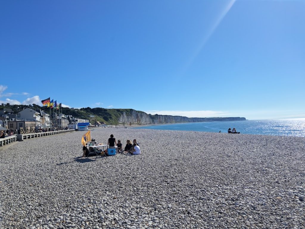 La plage de Fécamp et ses galets