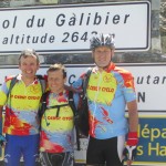 Stéphane Joseph et Jean-Marie Herouin au sommet duCol du Galibier 2646 m