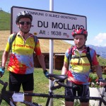 Stéphane et Joseph au Col du Mollard 1638m